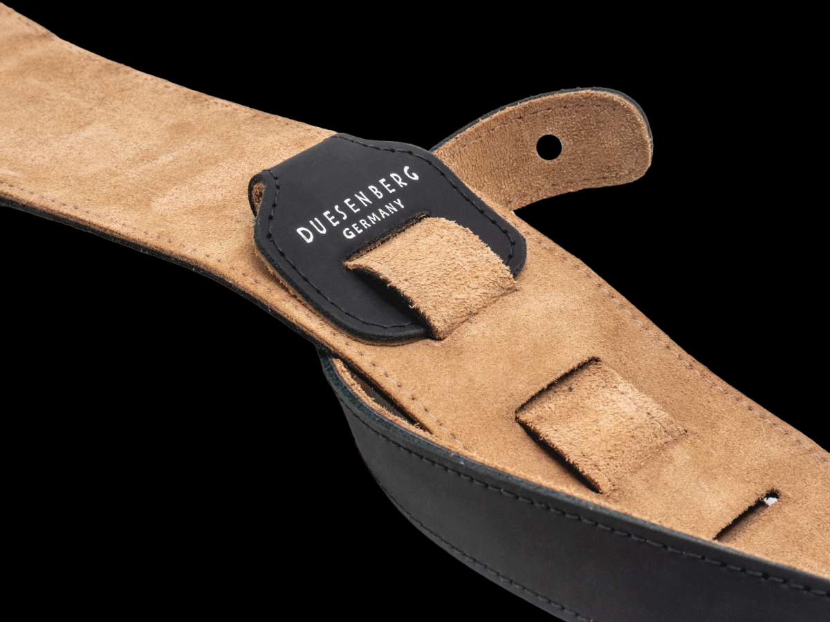 Duesenberg 3-Step Guitar Strap (Standard Edition) - 186cm – stitching and length adjustment detail