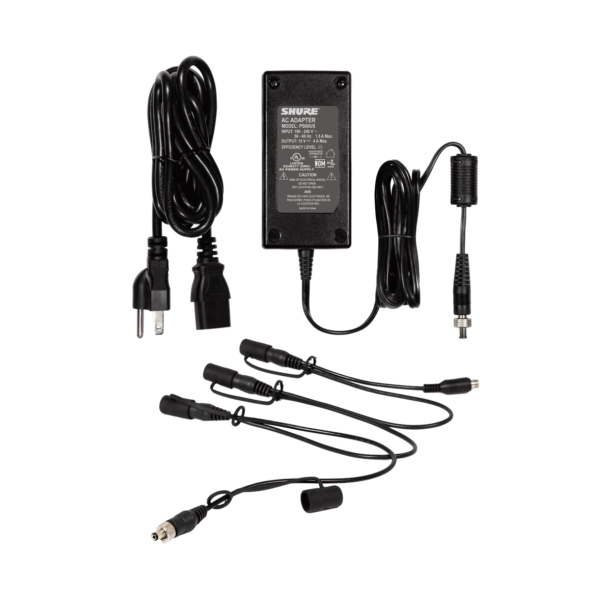 Shure PS124L - Four Output Power Supply with Locking Connectors - product view 1