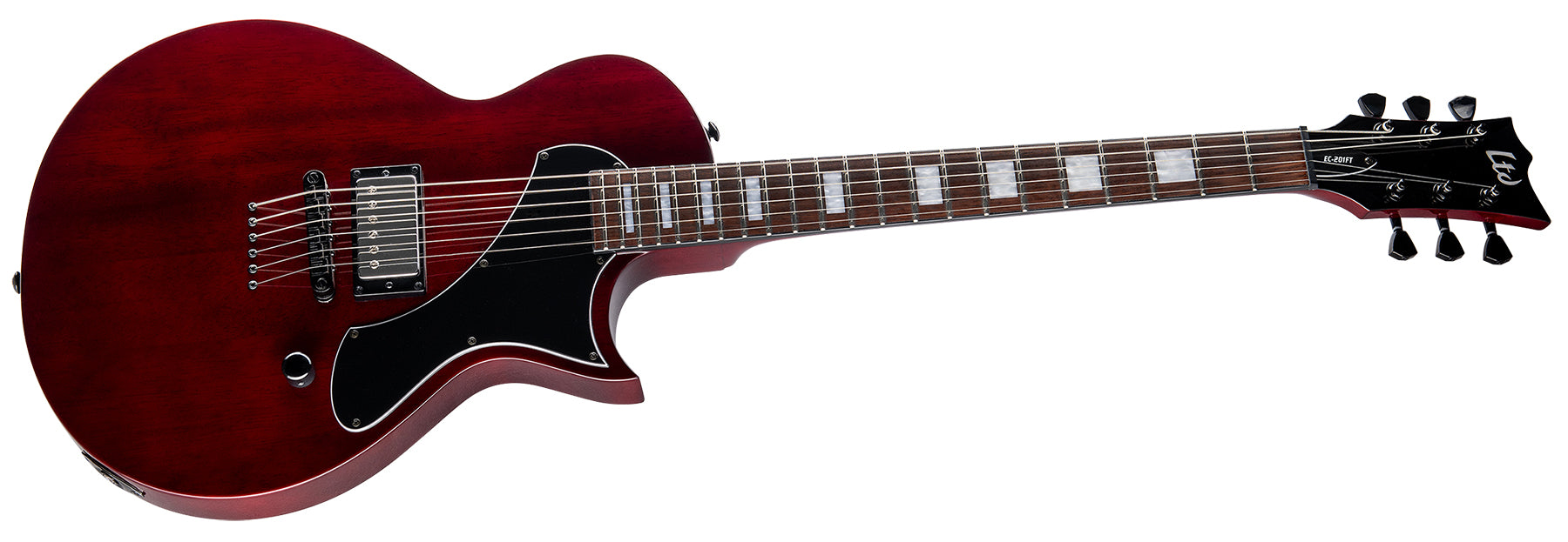 ESP Guitars LEC201FTSTBC EC-201FT LTD Flat Top 6 String RH Electric Guitar - See Thru Black Cherry