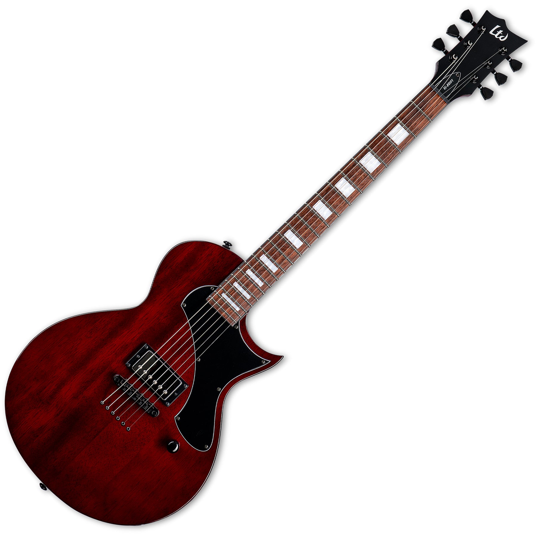 ESP Guitars LEC201FTSTBC EC-201FT LTD Flat Top 6 String RH Electric Guitar - See Thru Black Cherry