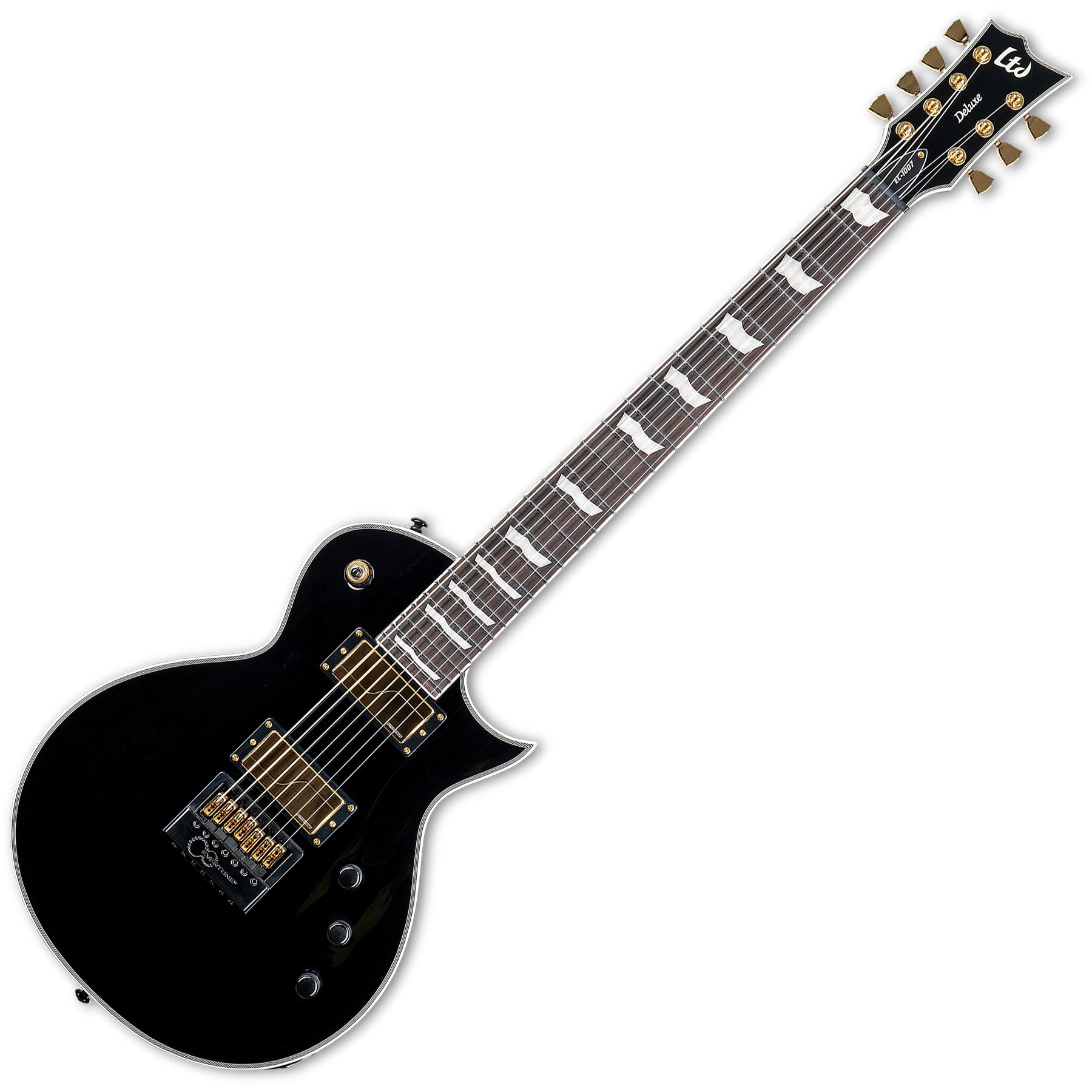 ESP Guitars LEC1007BETBLK EC-1007 Evertune LTD Deluxe Baritone 7 String RH Electric Guitar - Black