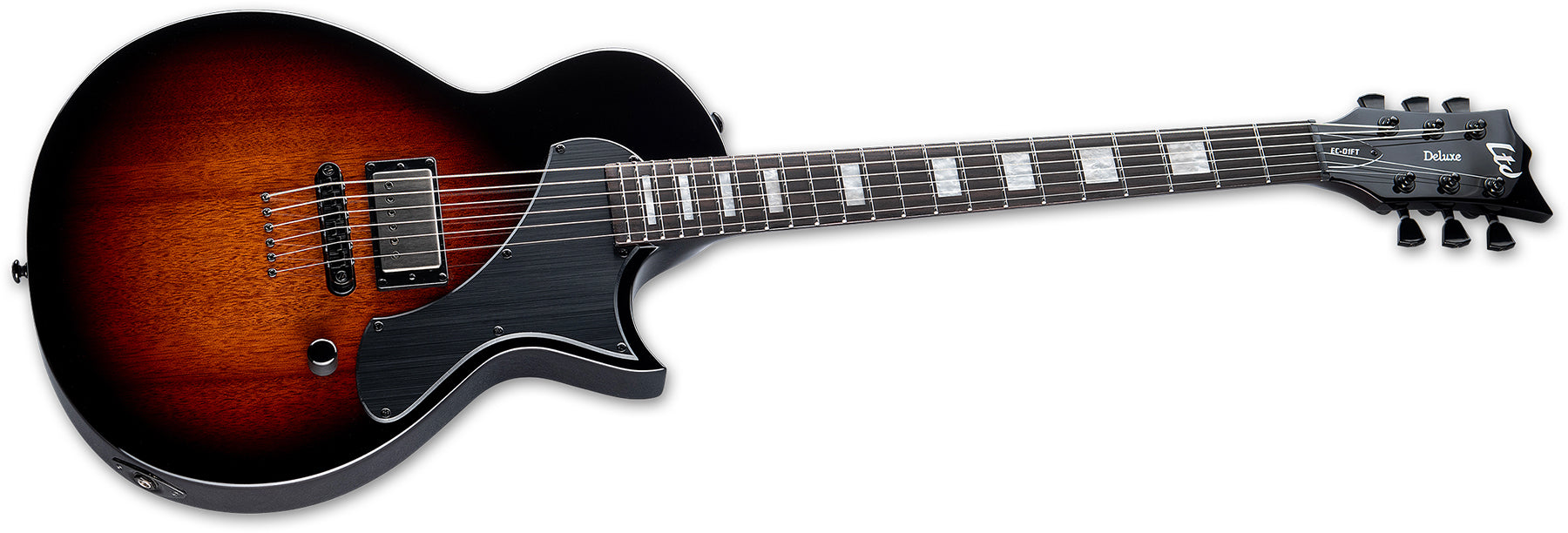 ESP Guitars LEC01FTVTB EC-01FT LTD Deluxe Flat Top 6 String RH Electric Guitar - Vintage Burst