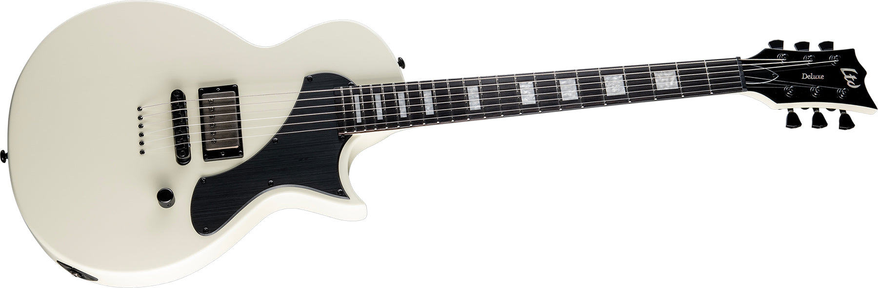 ESP Guitars LEC01FTOW EC-01FT LTD Deluxe Flat Top 6 String RH Electric Guitar - Olympic White