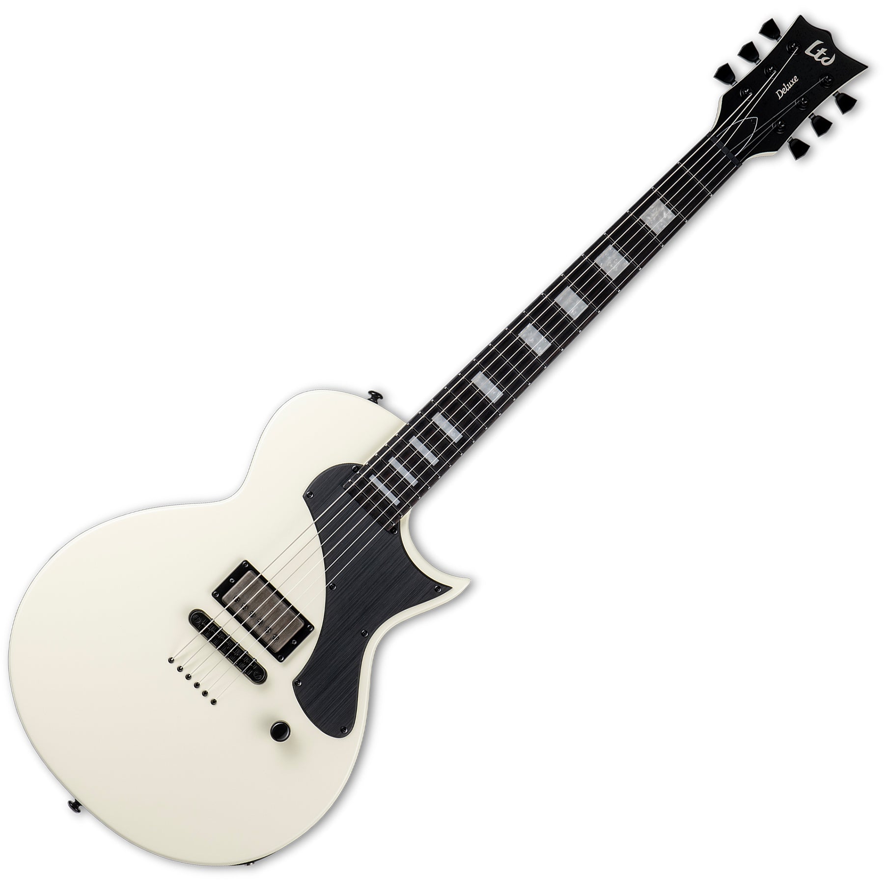 ESP Guitars LEC01FTOW EC-01FT LTD Deluxe Flat Top 6 String RH Electric Guitar - Olympic White