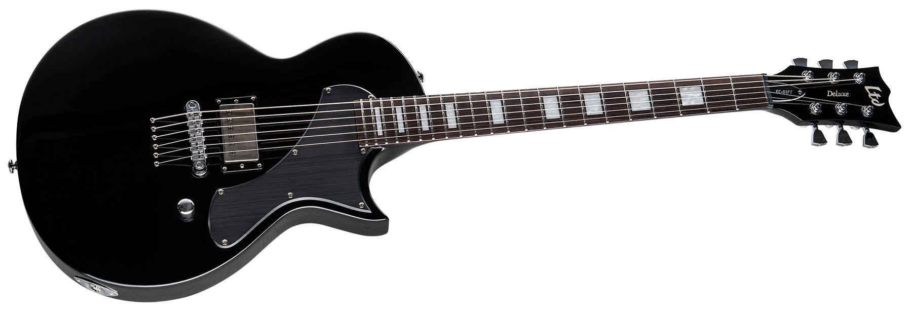 ESP Guitars LEC01FTBLK EC-01FT LTD Deluxe Flat Top 6 String RH Electric Guitar - Black