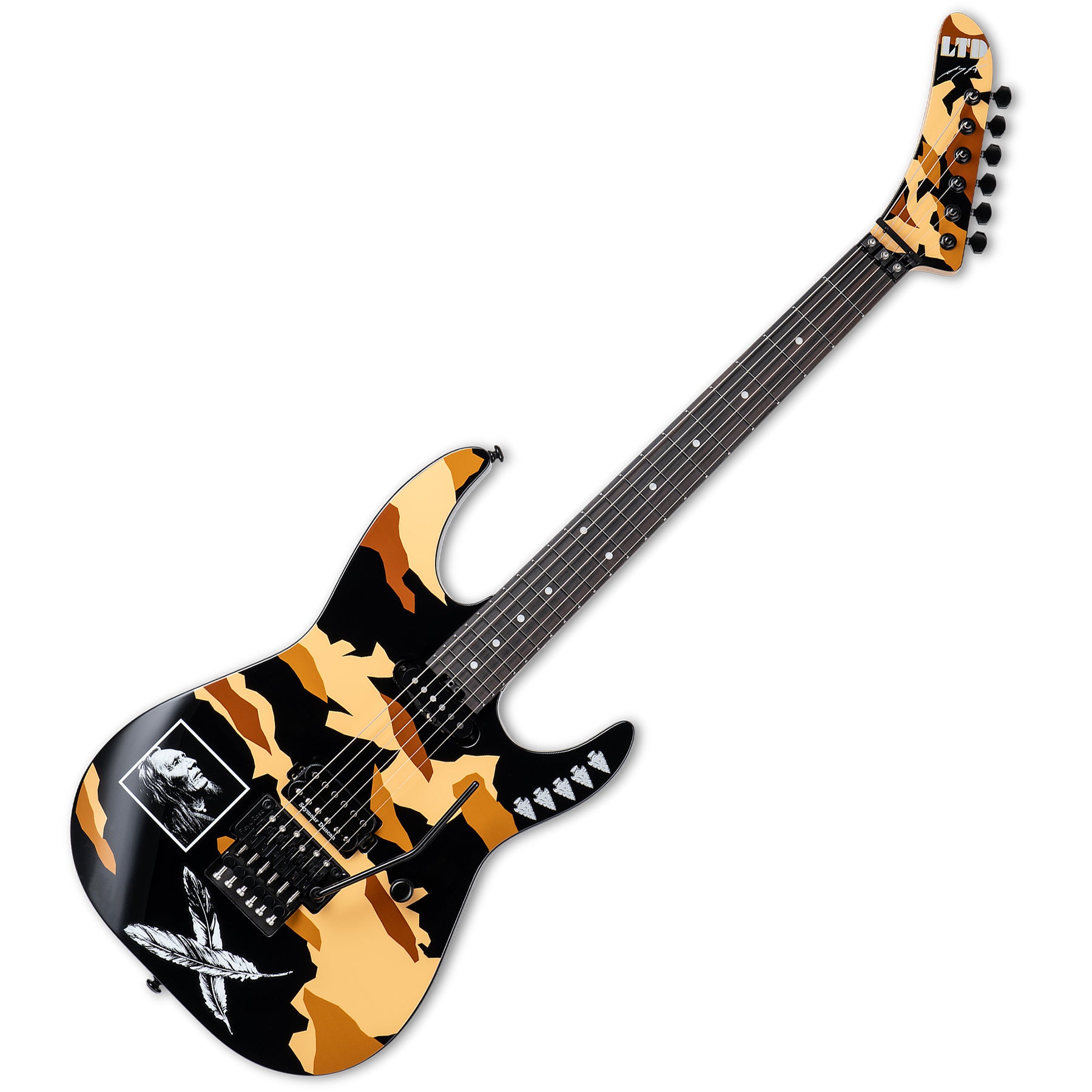 ESP Guitars LGLDESERTEAGLE George Lynch Signature 6 String RH Electric Guitar with Case - Desert Eagle