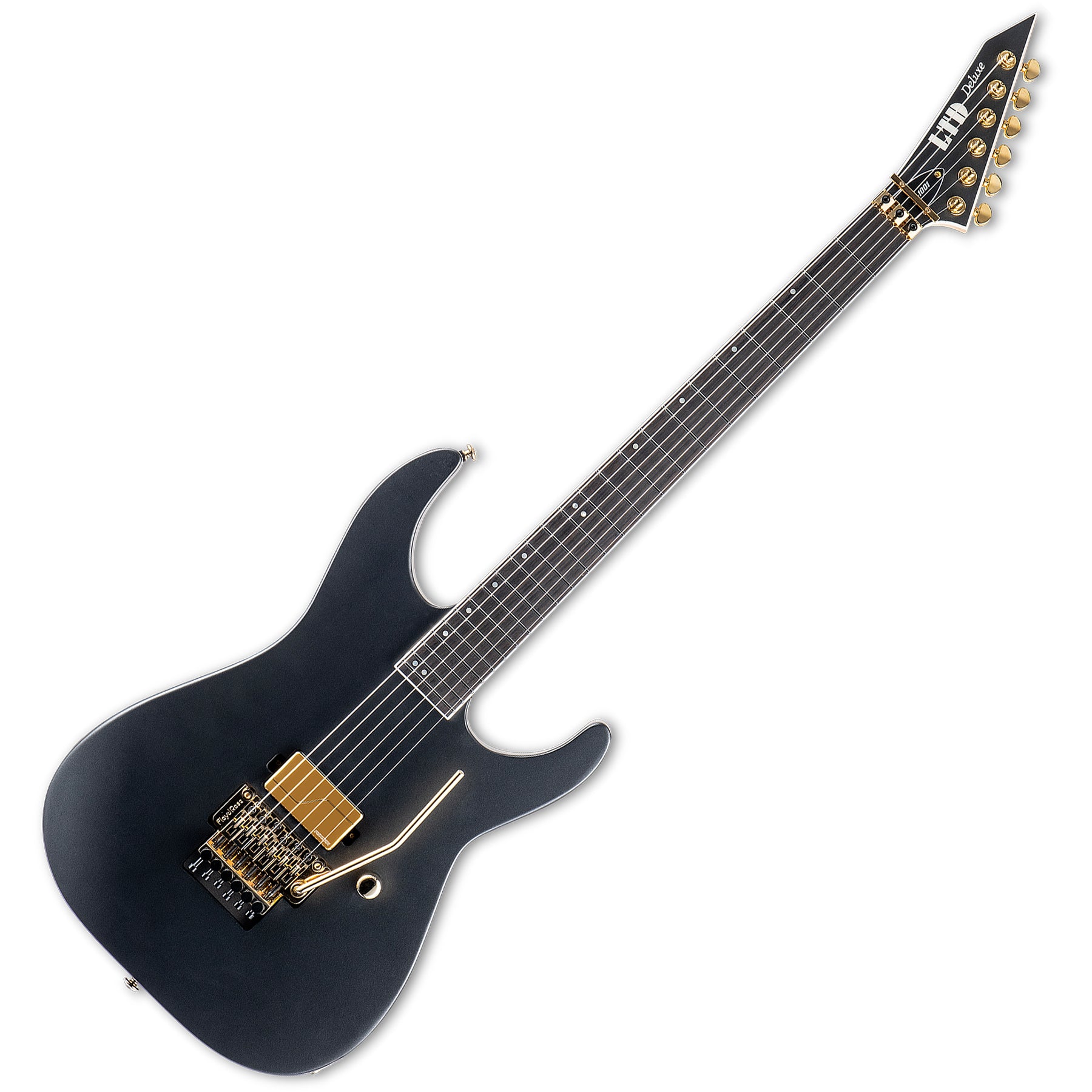 ESP Guitars LM1001CHMS M-1001 LTD Deluxe 6 String RH Electric Guitar - Charcoal Metallic Satin