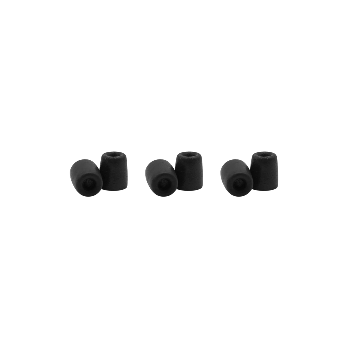 Shure EACYF1-6S - Small Foam Sleeves (6 Pack) for Shure Earphones - Black - product view 1