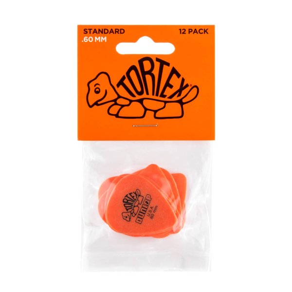 Dunlop - Orange 0.60mm Tortex® Standard Guitar Pick (12/bag)