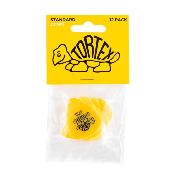 Dunlop - Yellow 0.73mm Tortex® Standard Guitar Pick (12/bag)