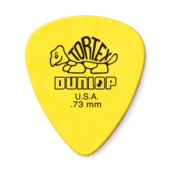 Dunlop - Yellow 0.73mm Tortex® Standard Guitar Pick (12/bag)