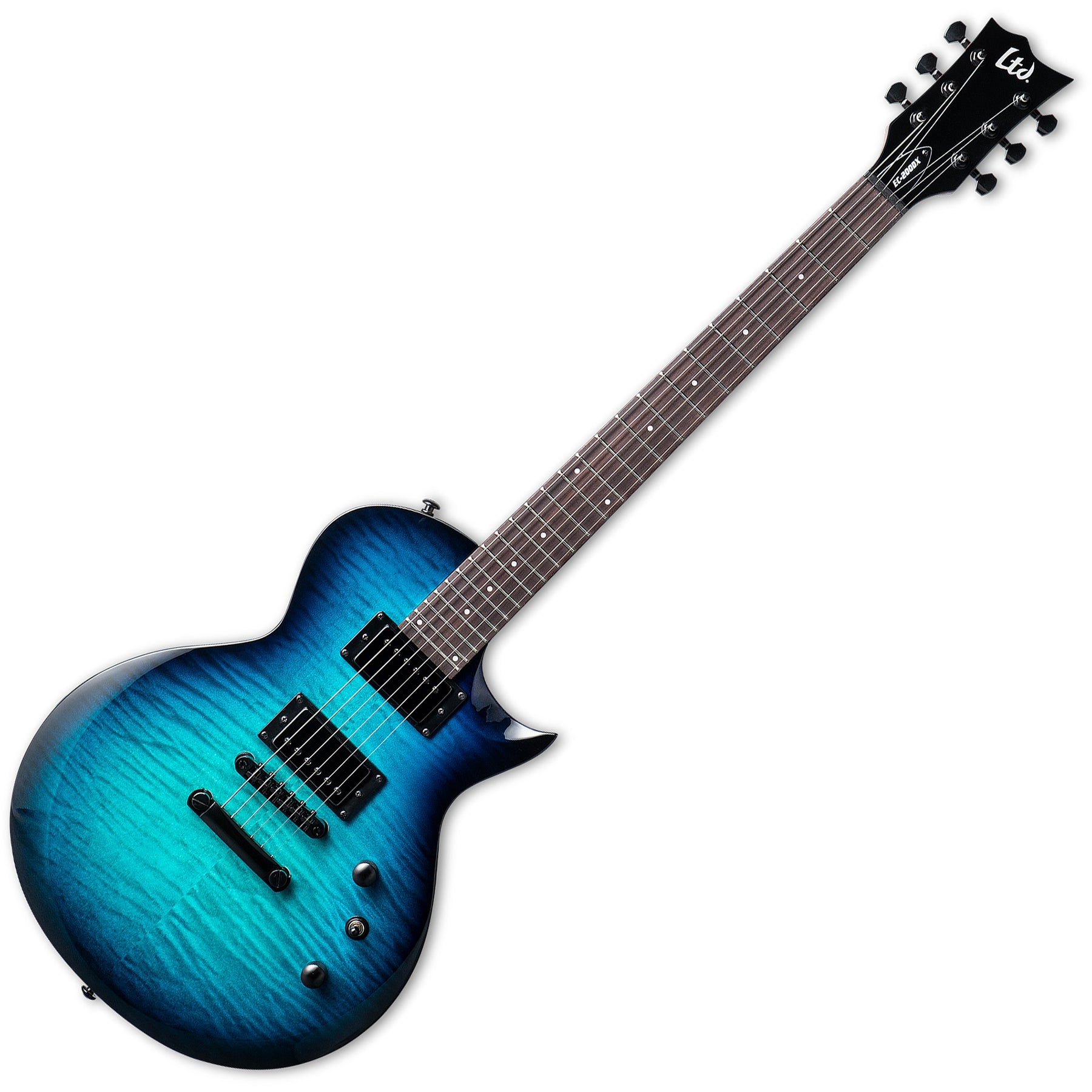 ESP Guitars LEC200DXBLB EC-200DX Series Single Cutaway 6 String RH Electric Guitar - Blue Burst