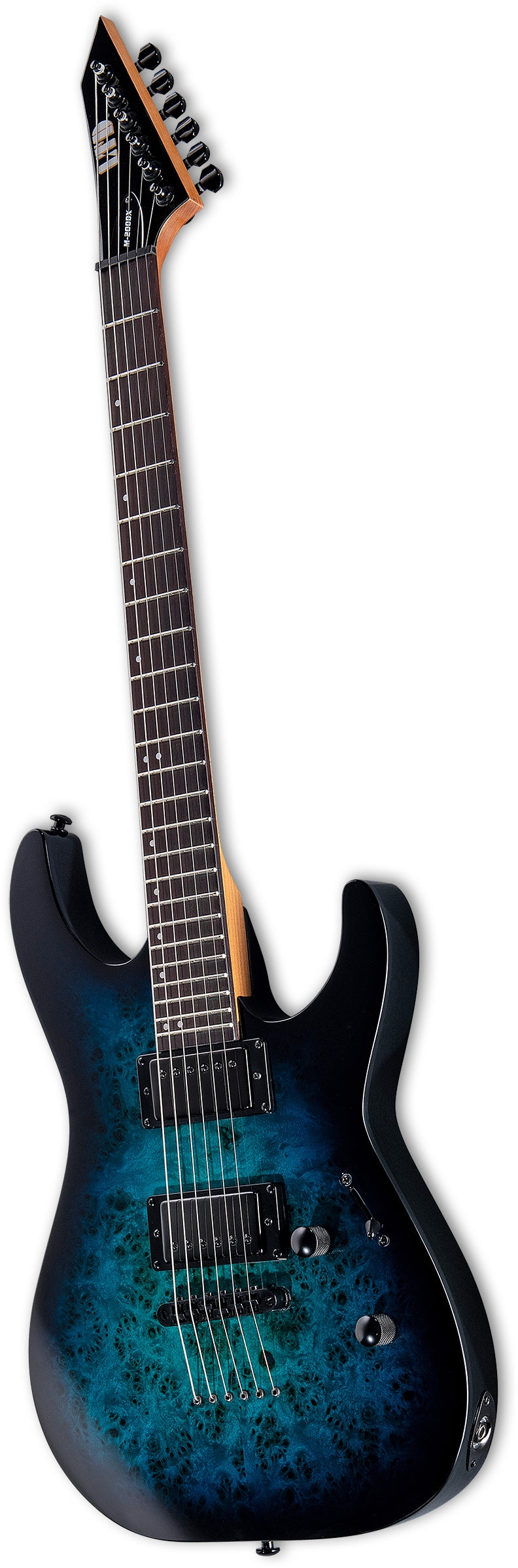 ESP Guitars LM200DXNTBLB M-200DX Series Double Cutaway 6 String RH Electric Guitar - Blue Burst