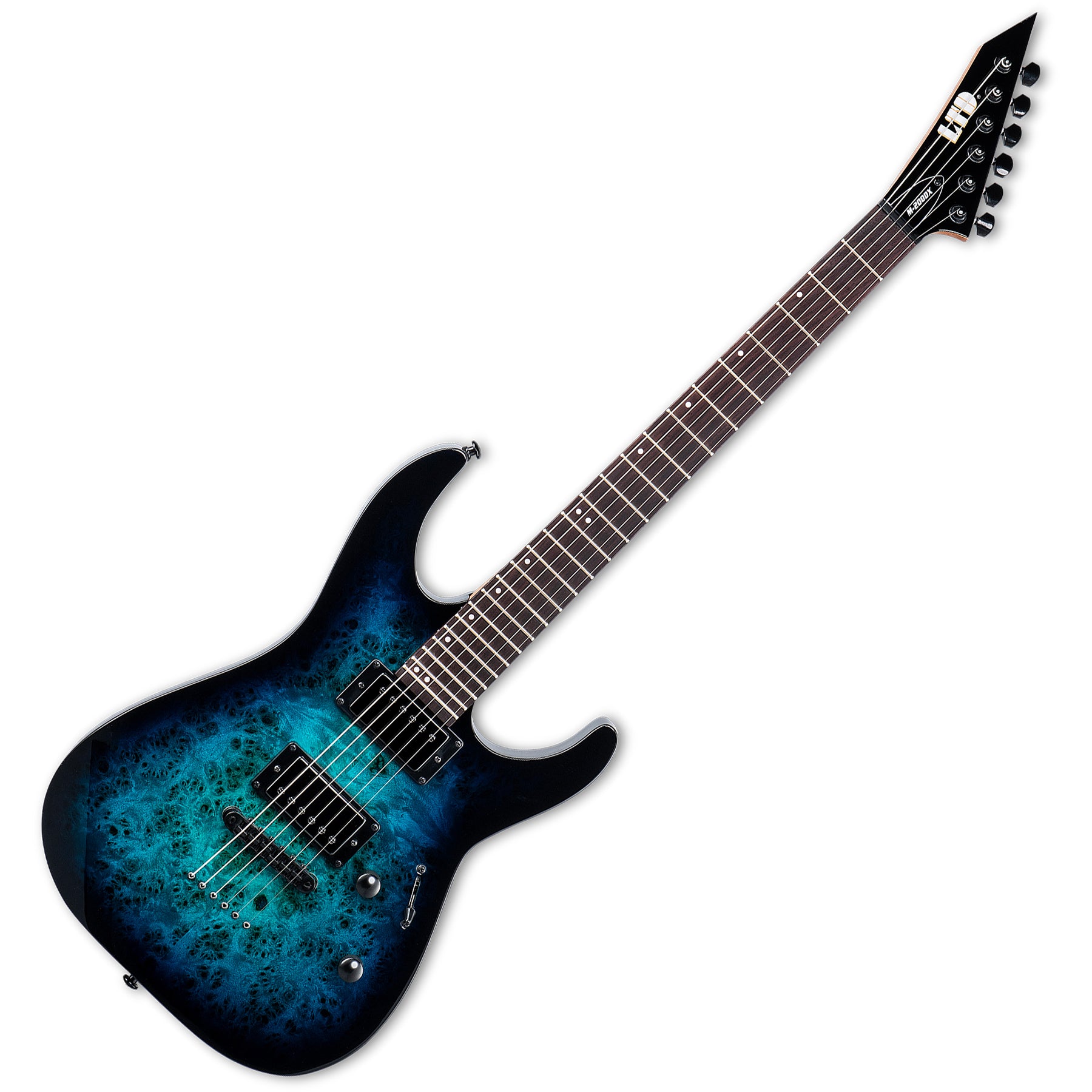 ESP Guitars LM200DXNTBLB M-200DX Series Double Cutaway 6 String RH Electric Guitar - Blue Burst