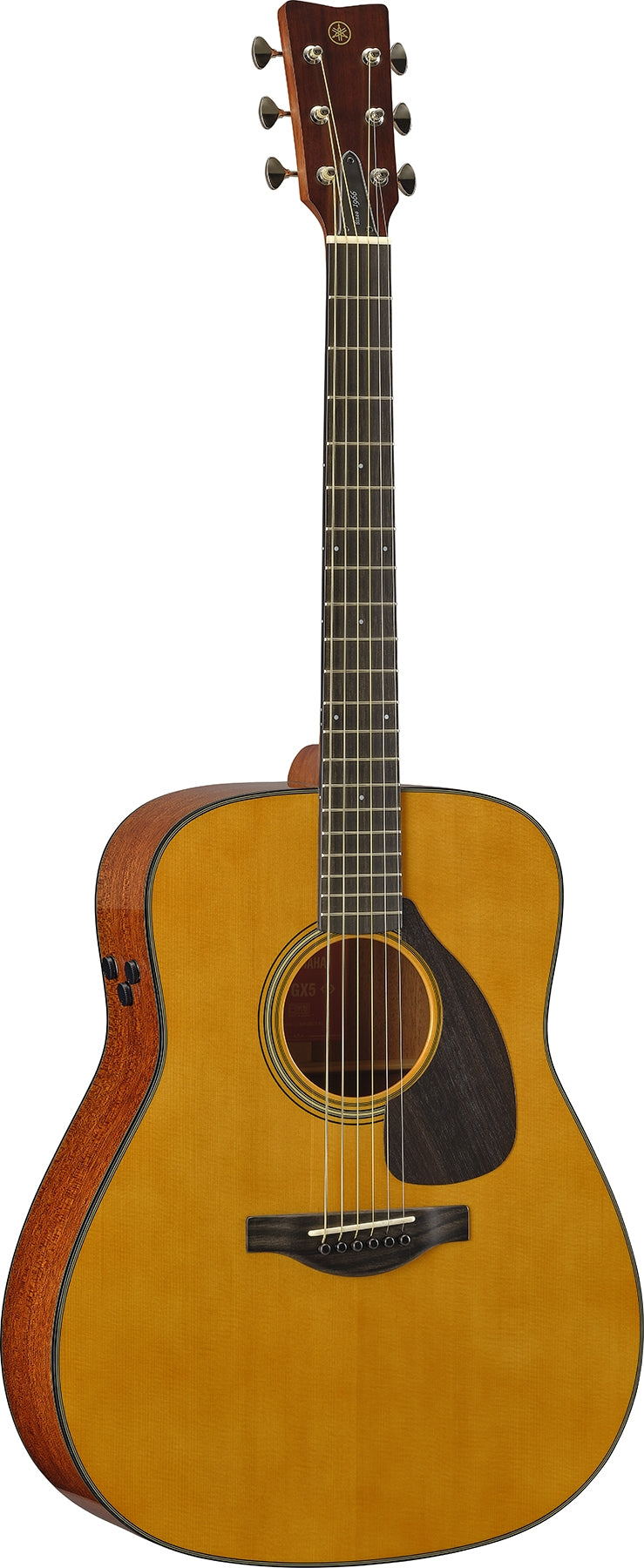 Yamaha FGX5 II FG Red Label Series 6 String RH Dreadnought-Style Acoustic Electric Guitar with Case - Natural