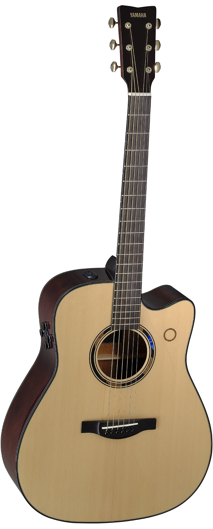 Yamaha TAG3C NT Trans Acoustic Series Dreadnought Style 6 String RH Acoustic Electric Guitar with Gigbag - Natural