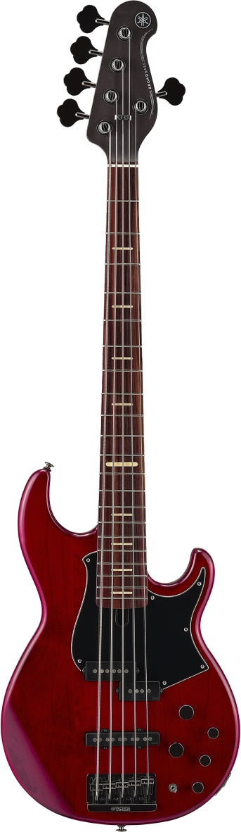 Yamaha BB735A FRD 5 String RH BB700 Series Electric Bass w/ Gig Bag - Fired Red