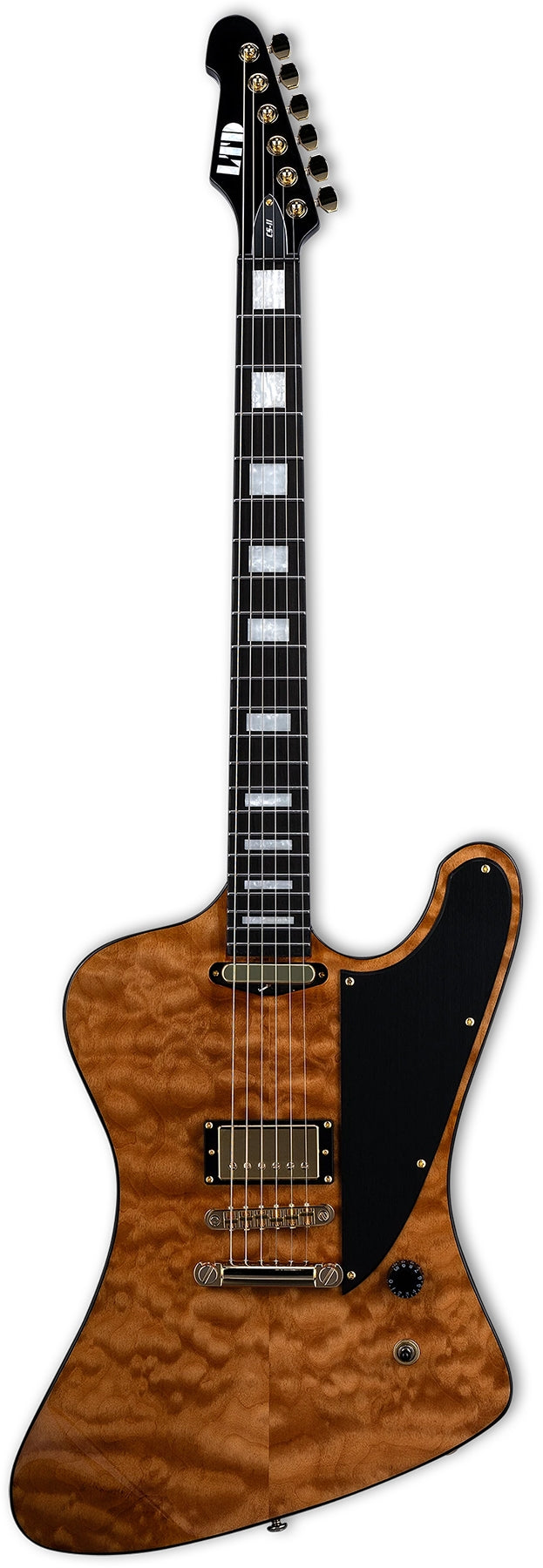 ESP Guitars LCSIIQMVN LTD CS-II Caleb Shomo Signature 6 String RH Electric Guitar with Case - Vintage Natural