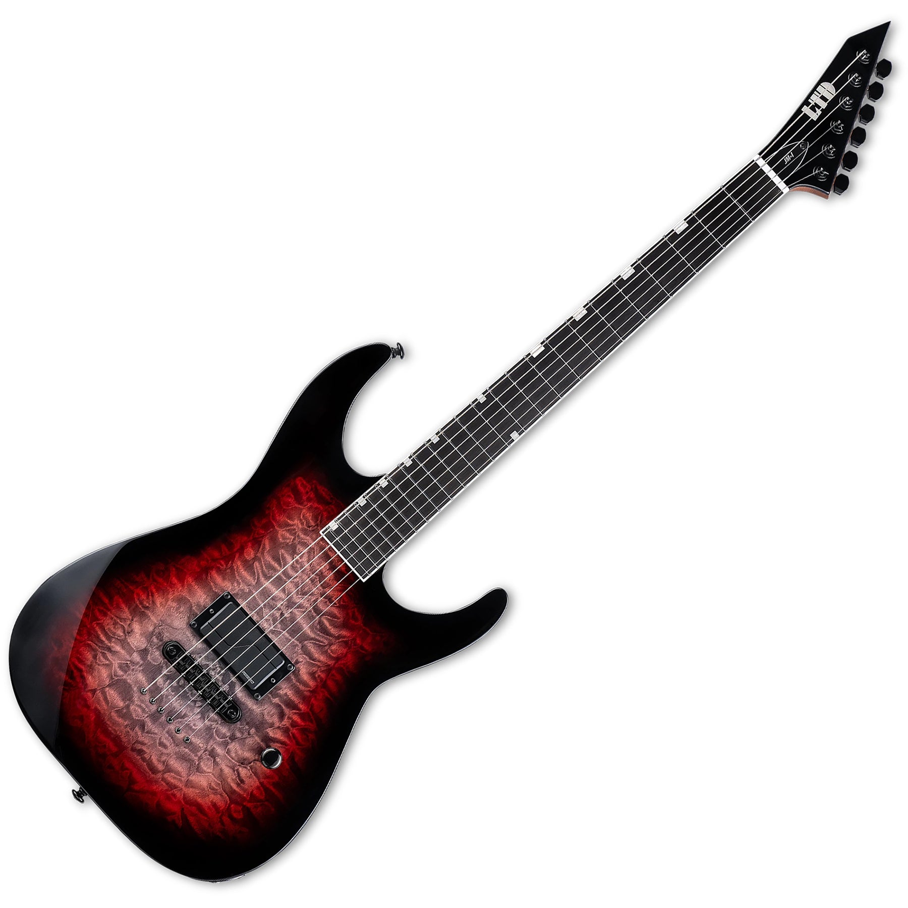 ESP Guitars LJMIQMDBLM LTD JM-I Josh Middleton Signature 6 String RH Electric Guitar with Case - Deep Blood Moon