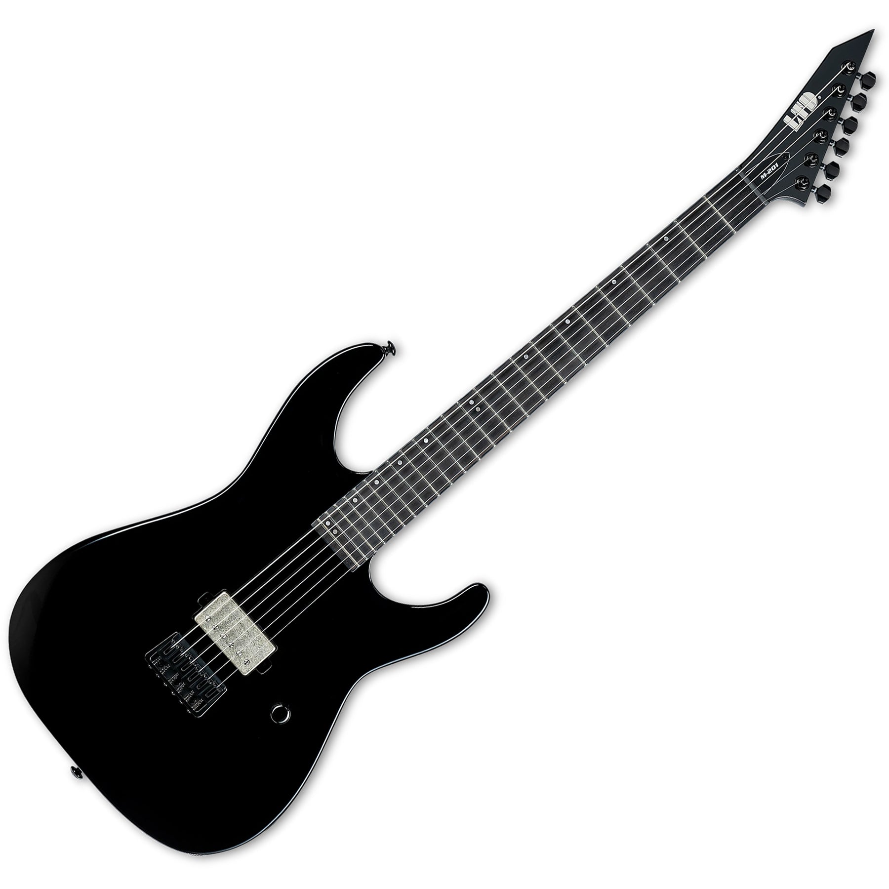 ESP Guitars LM201BHTBLK LTD M-201 HT Baritone 6 String RH Electric Guitar - Black Gloss
