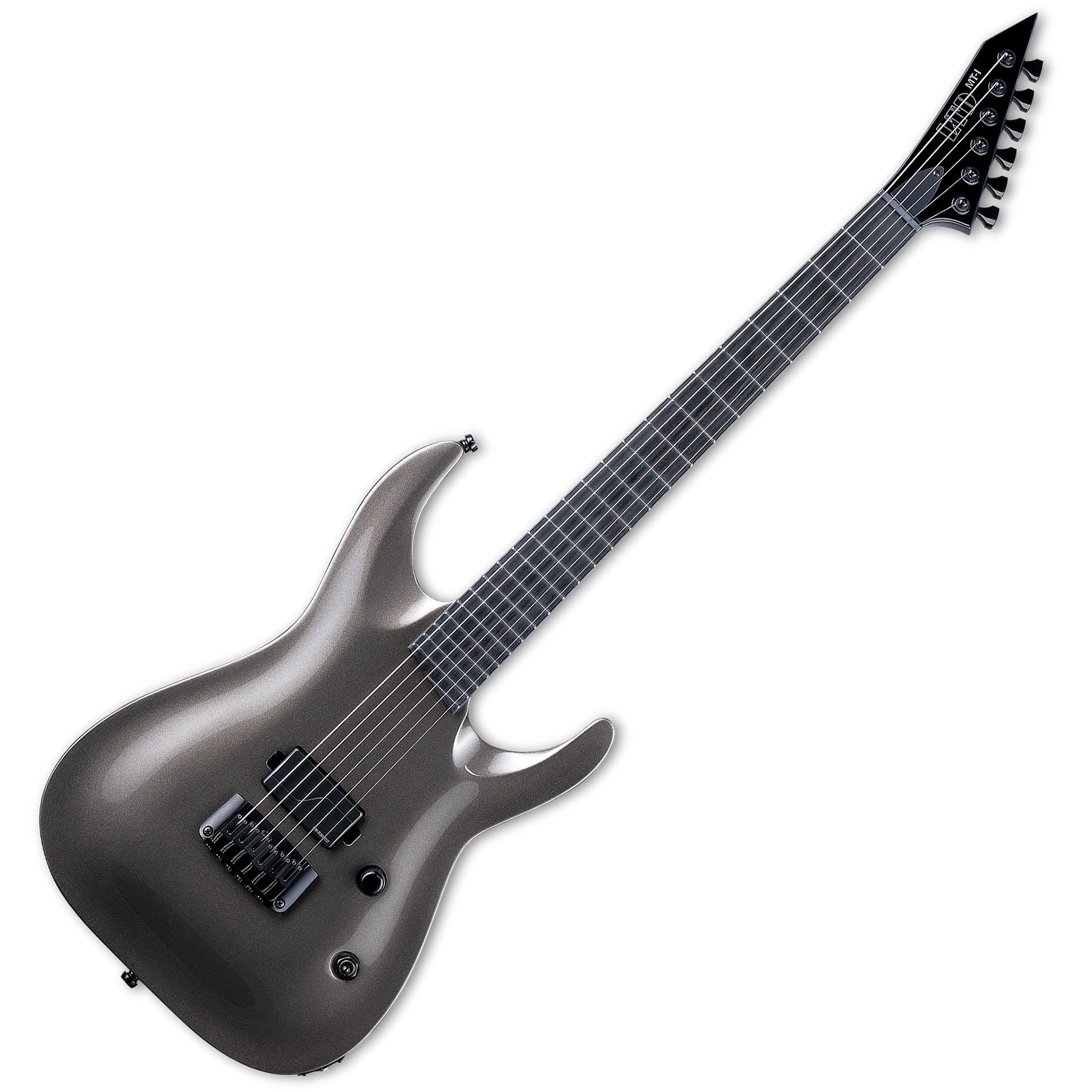 ESP Guitars LMTIOBSM LTD MT-I Mick Thomson Signature 6 String RH Electric Guitar with Case - Obsidian Metallic