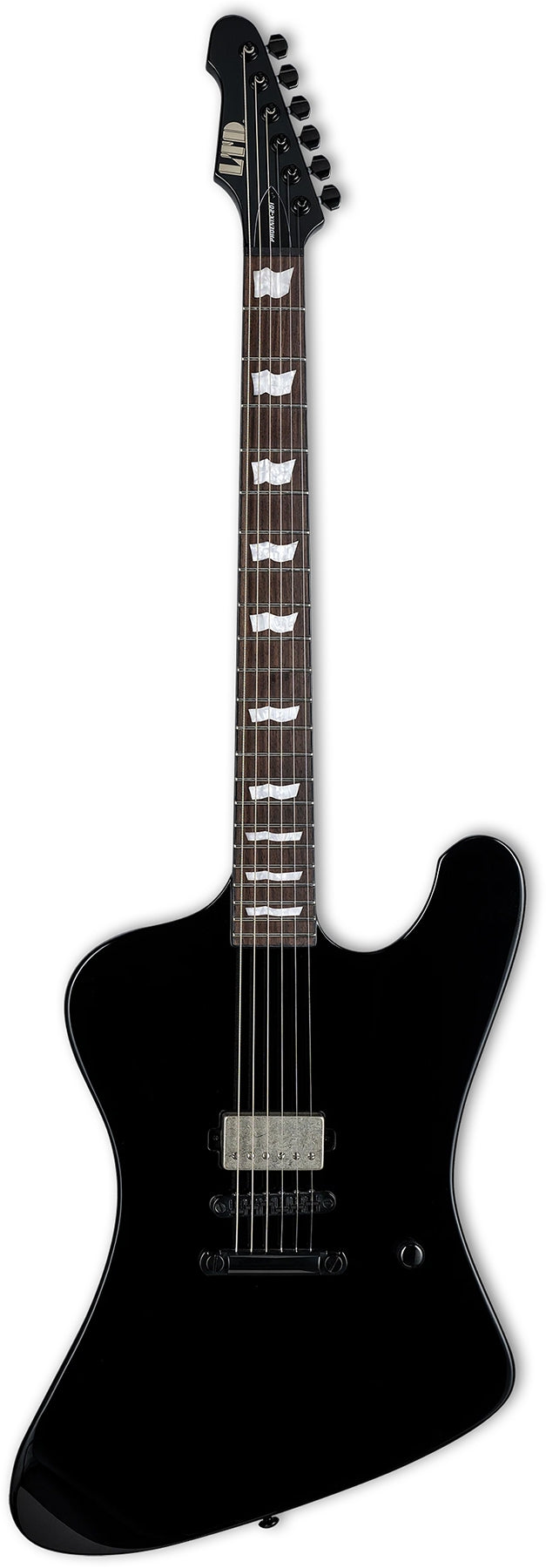 ESP Guitars LPHOENIX201BLK LTD Phoenix-201 6 String RH Electric Guitar - Black Gloss