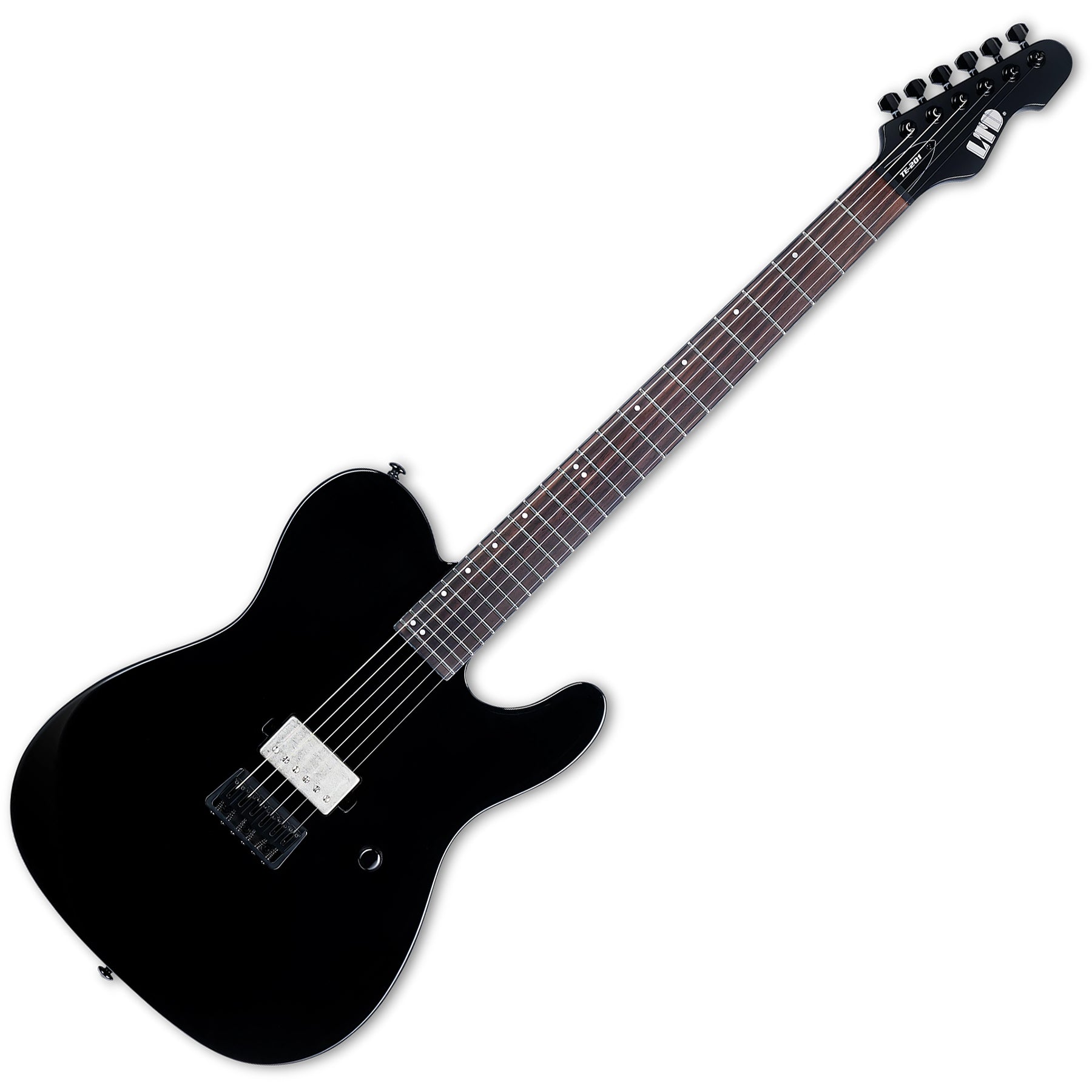 ESP Guitars LTE201BLK TE-201 6 String RH Electric Guitar - Black Gloss