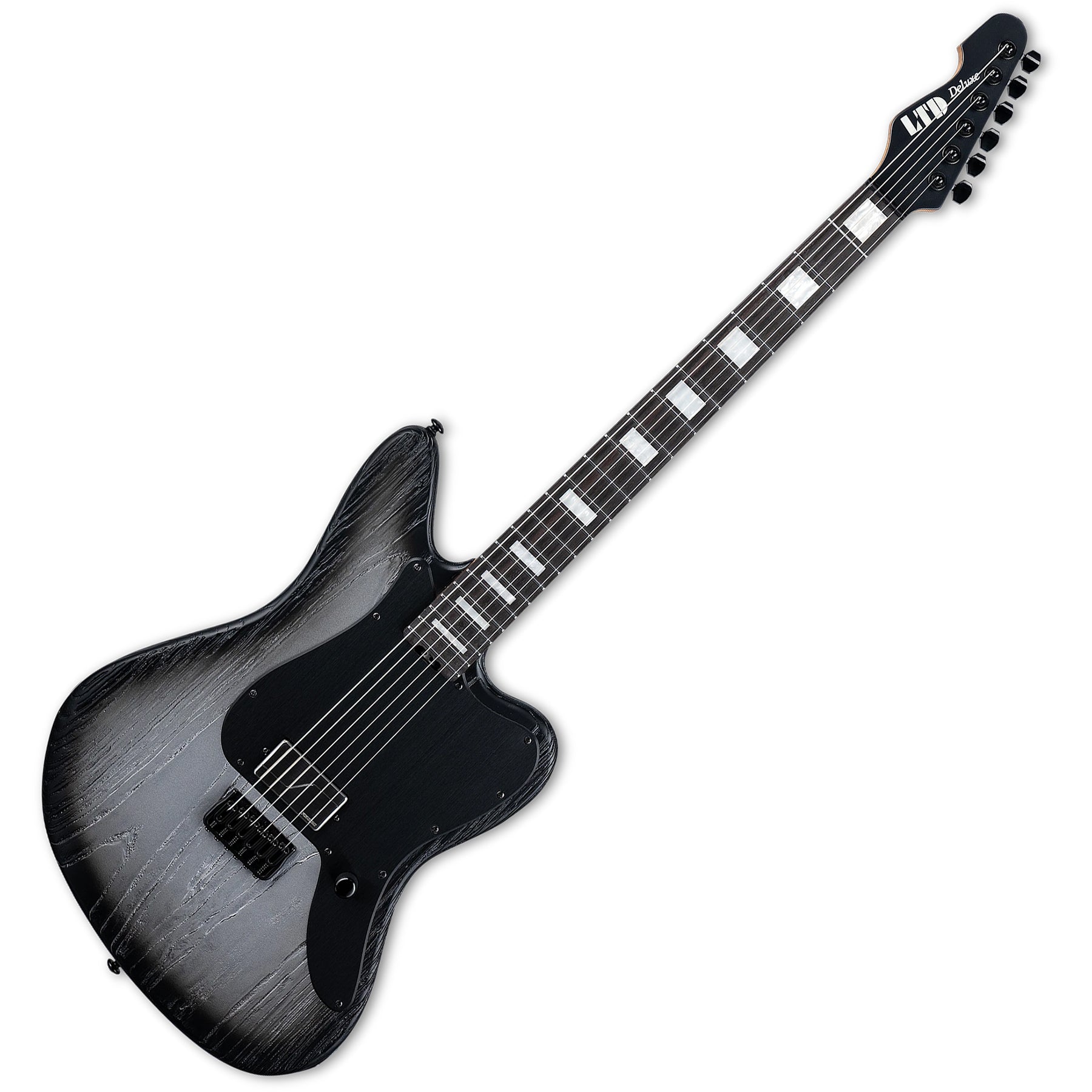 ESP Guitars LXJ1BHTSBLAST LTD Deluxe XJ-1 Baritone 6 String RH Electric Guitar - Silver Blast