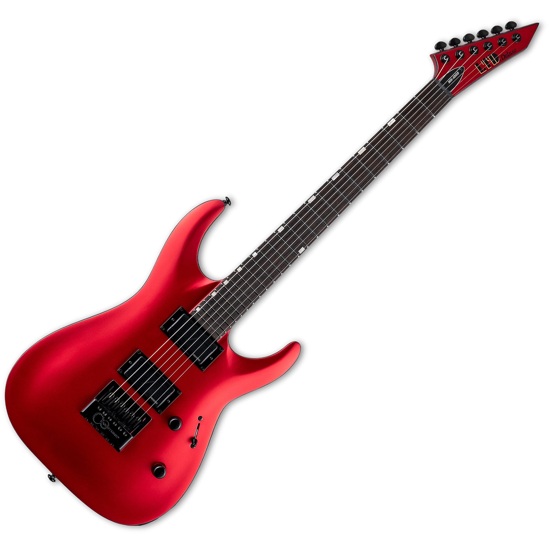 ESP Guitars LMH1000ETCARS MH-1000 Evertune 6 String RH Electric Guitar - Candy Apple Red Satin