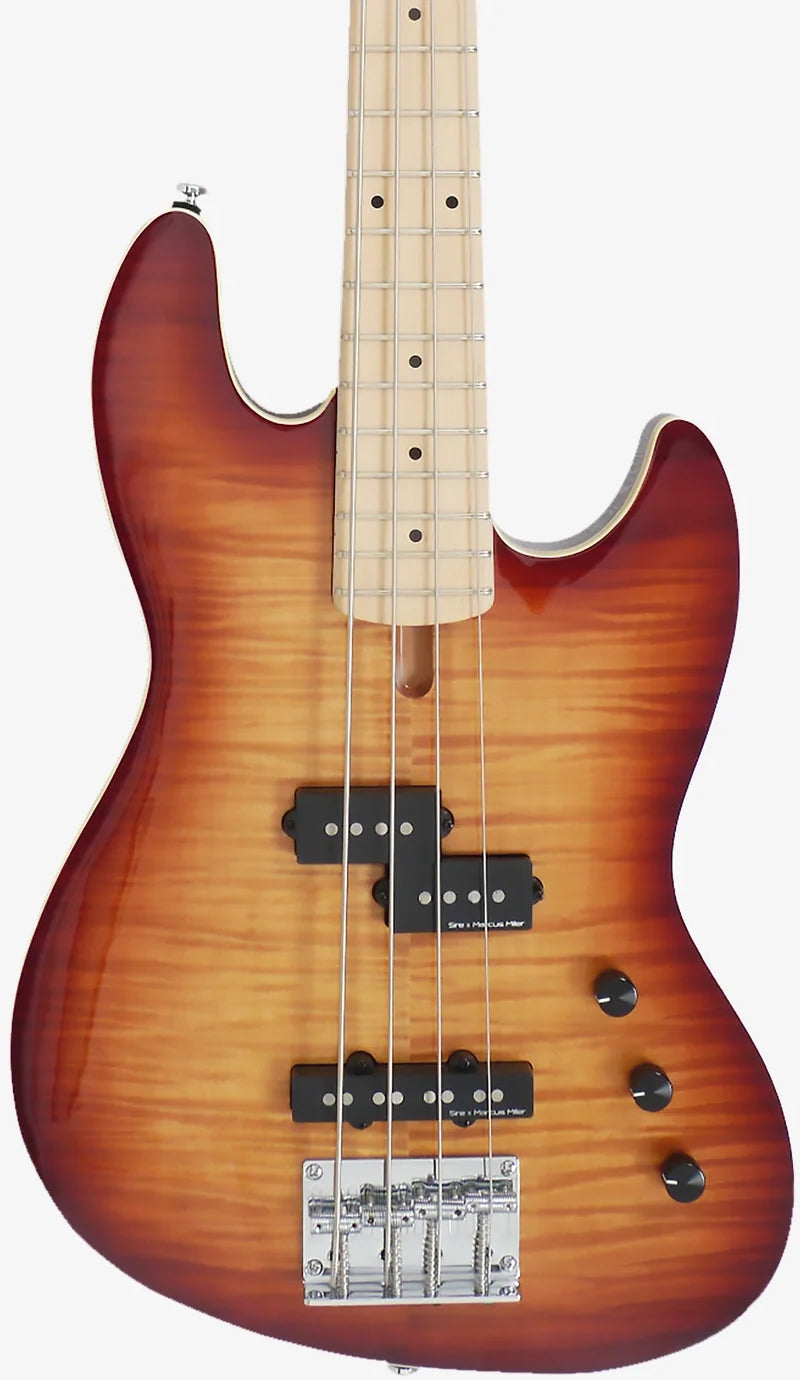 Sire Marcus Miller Signature 4 String RH Fretless Bass - Tobacco Sunburst
