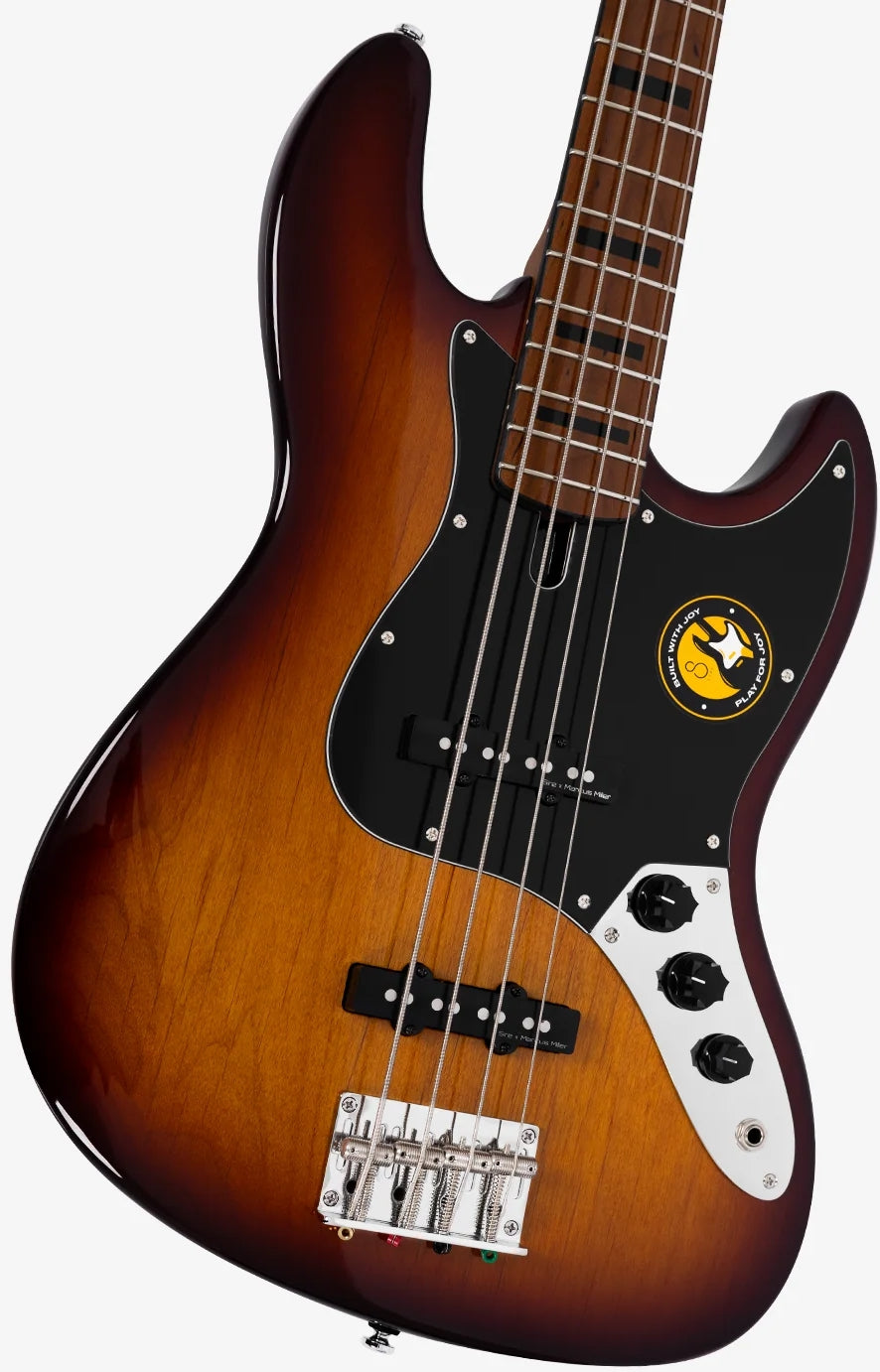 Sire Marcus Miller Signature 4 String RH Passive Fretless Bass - Tobacco Sunburst