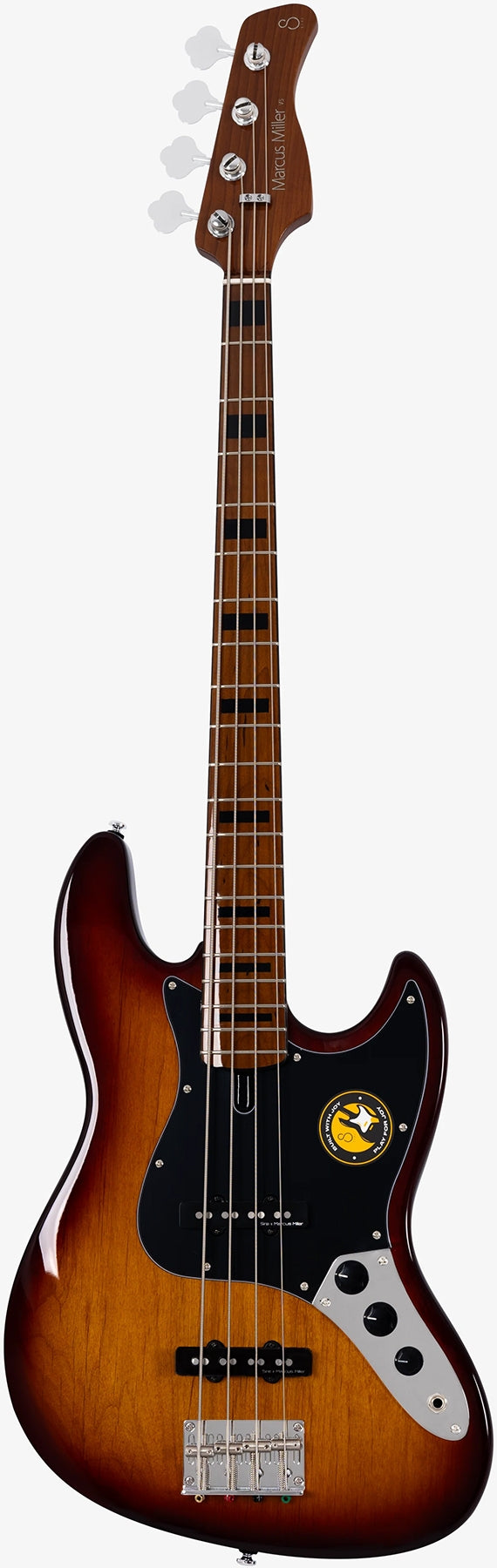 Sire Marcus Miller Signature 4 String RH Passive Fretless Bass - Tobacco Sunburst
