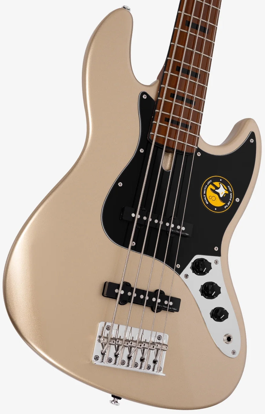 Sire Marcus Miller Signature 5 String RH Passive Electric Bass - Champagne Gold Metallic