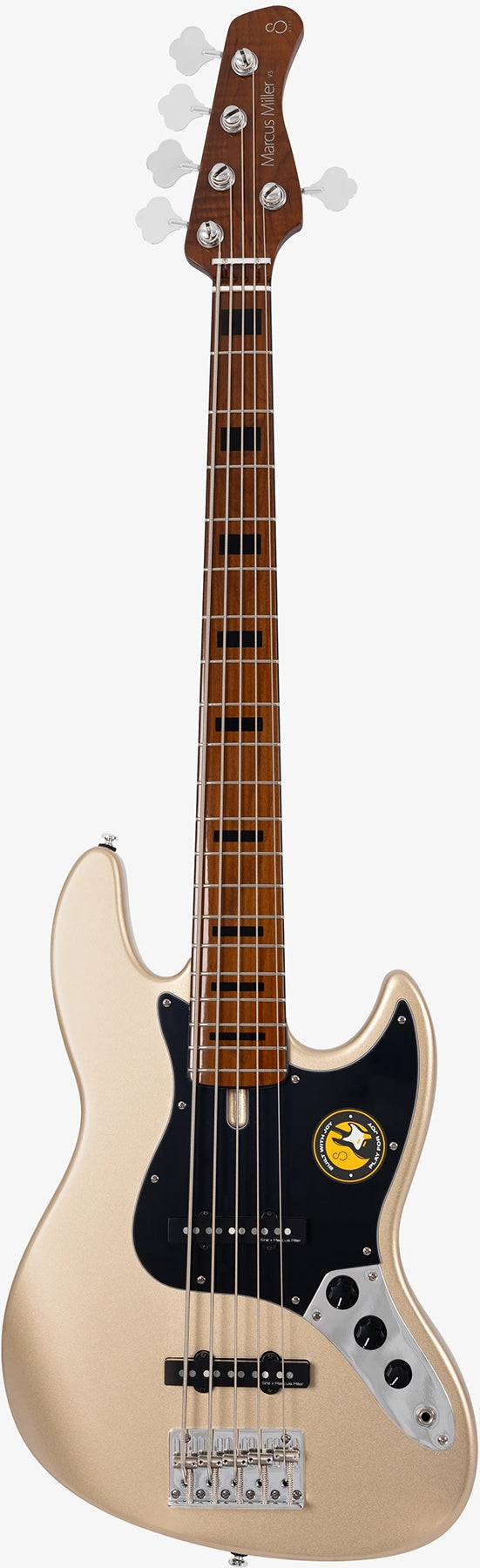 Sire Marcus Miller Signature 5 String RH Passive Electric Bass - Champagne Gold Metallic