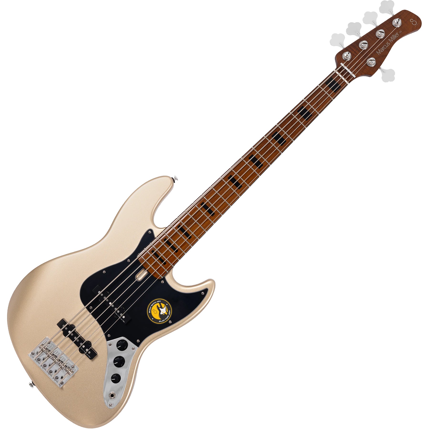 Sire Marcus Miller Signature 5 String RH Passive Electric Bass - Champagne Gold Metallic