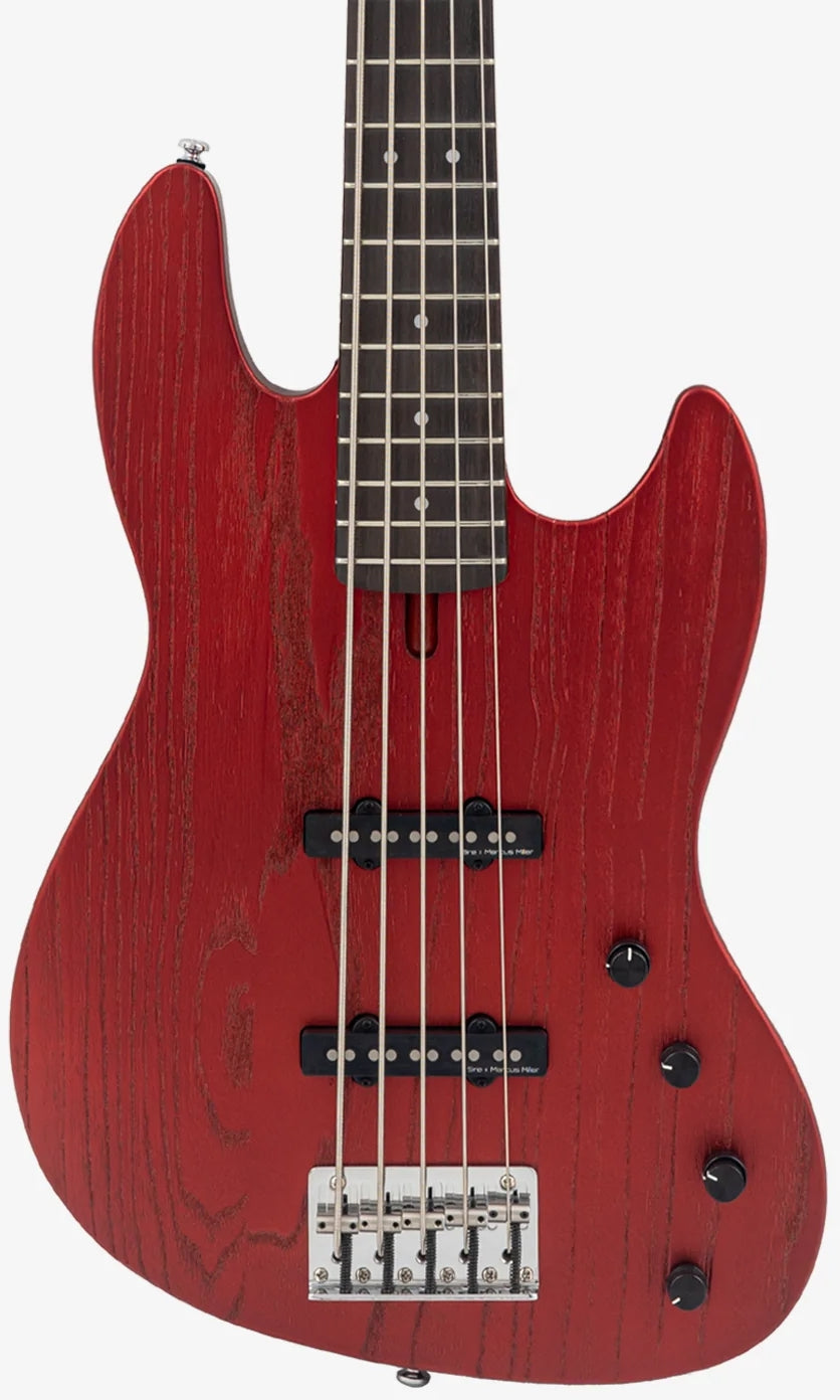 Sire Marcus Miller Signature 5 String RH Electric Bass - Candy Apple Red