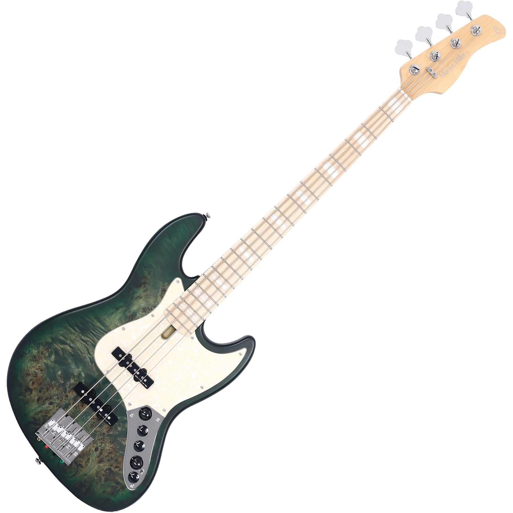 Sire Marcus Miller Signature 4 String RH Electric Bass - Transparent Green Satin