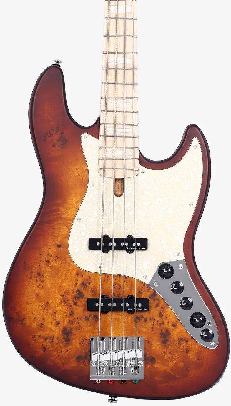 Sire Marcus Miller Signature 4 String RH Electric Bass - Tobacco Sunburst Satin