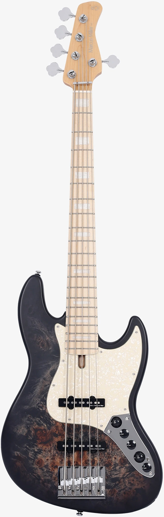 Sire Marcus Miller Signature 5 String RH Electric Bass - Transparent Black Satin