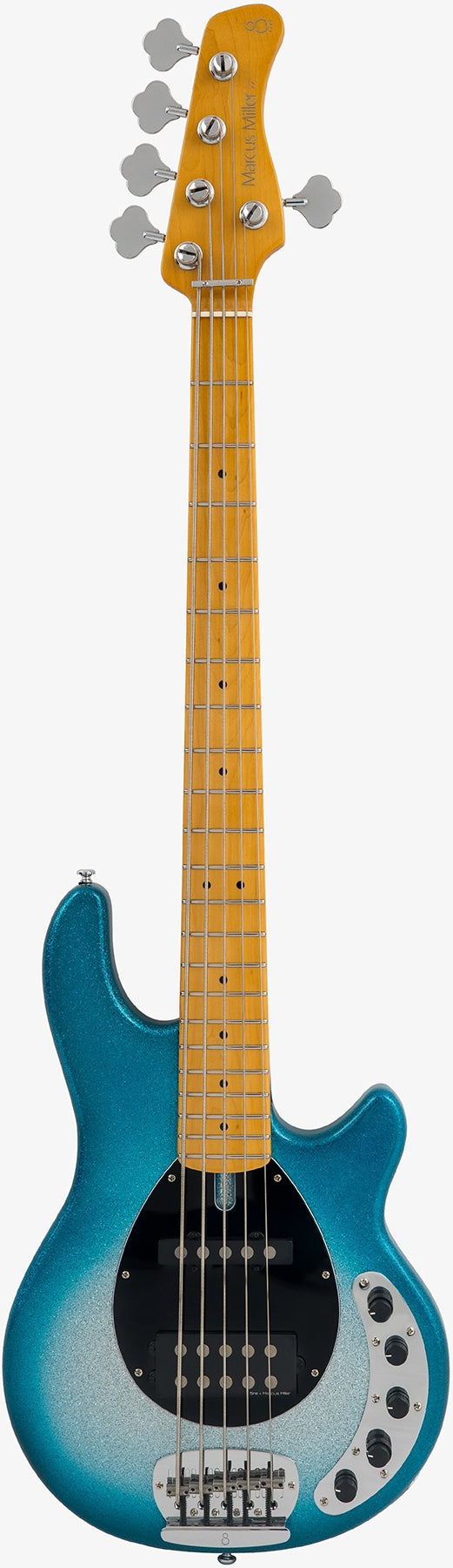 Marcus Miller Z7-5 String Bass Guitar, Skyburst Sparkle