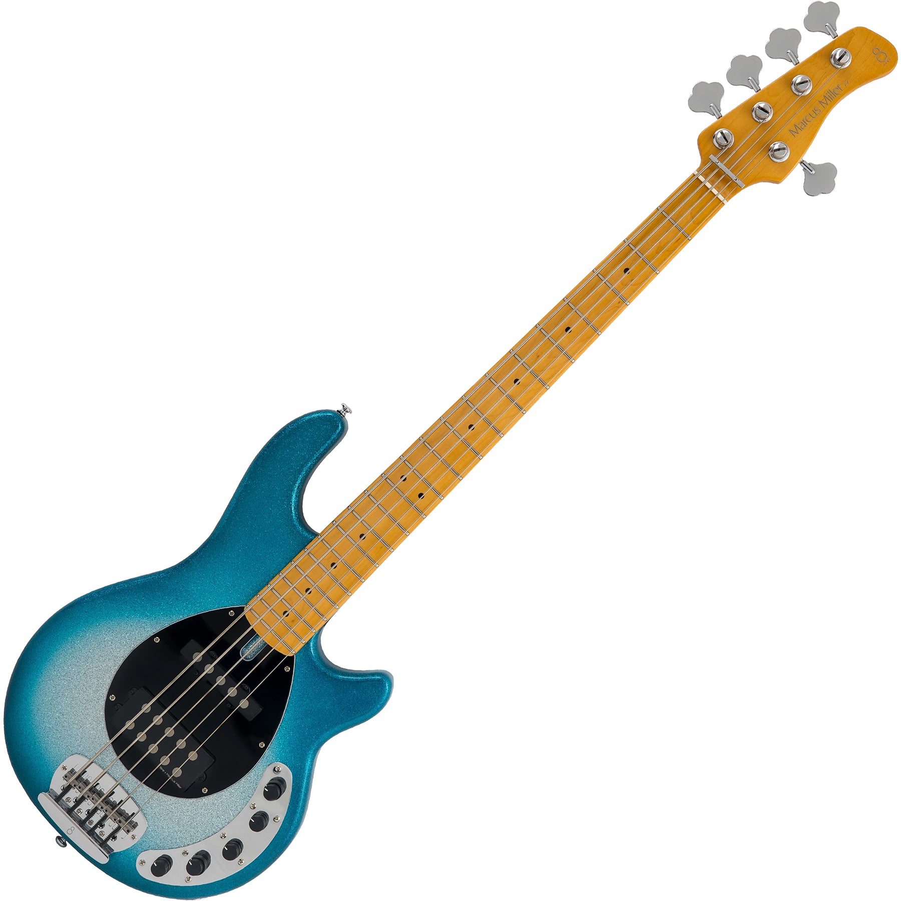 Marcus Miller Z7-5 String Bass Guitar, Skyburst Sparkle