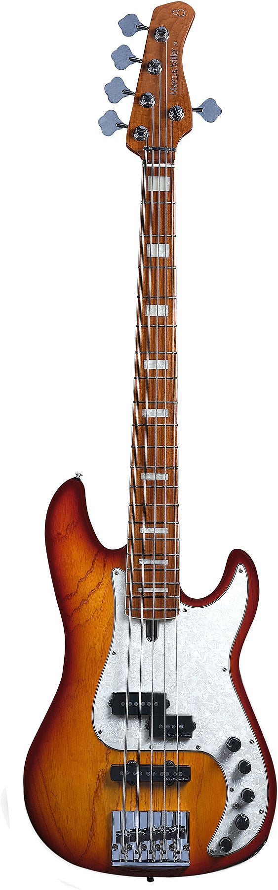 Sire 5 String RH Marcus Miller Signature Fretless Bass w/ Gigbag - Tobacco Sunburst