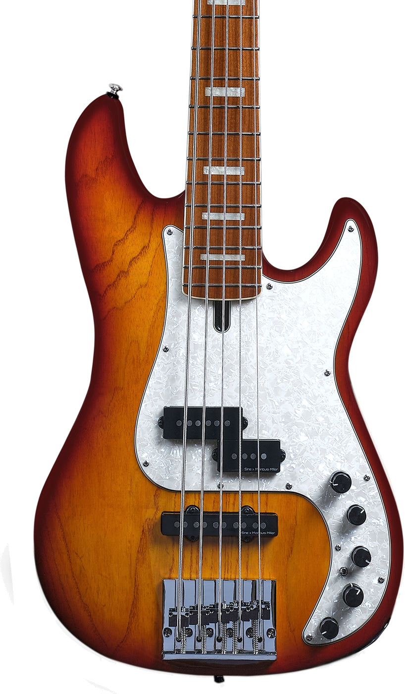 Sire 5 String RH Marcus Miller Signature Electric Bass w/ Gigbag - Tobacco Sunburst