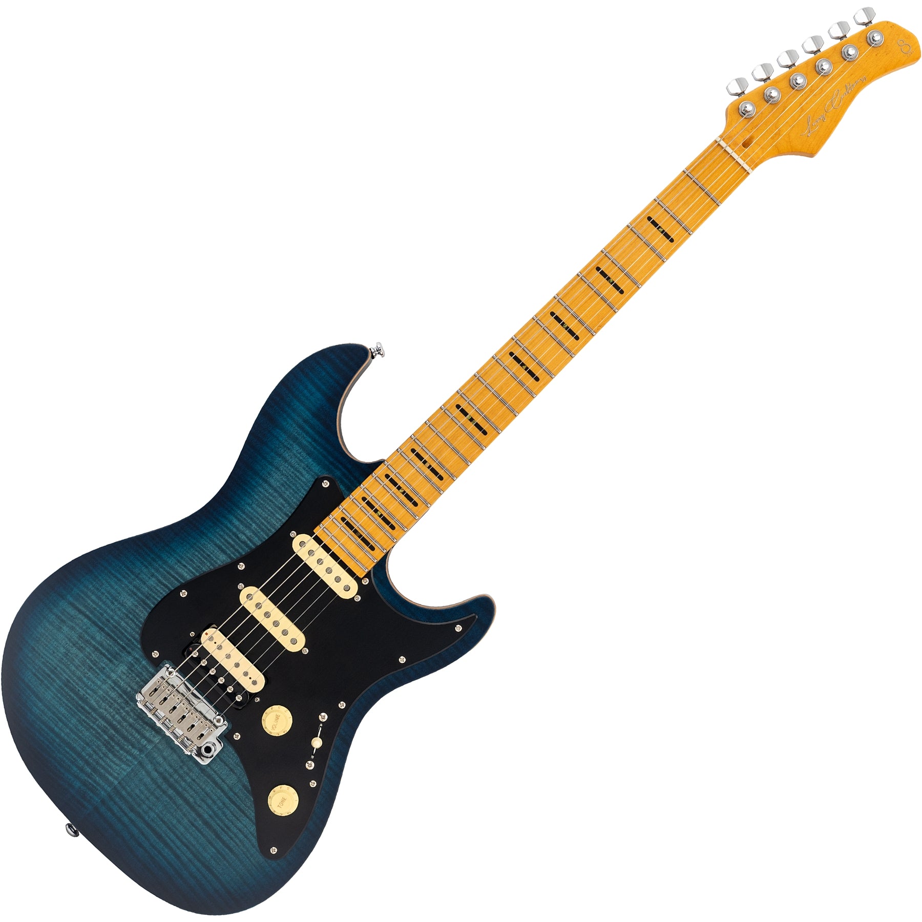 Sire 6 String RH Larry Carlton Signature Electric Guitar – Transparent Blue Satin