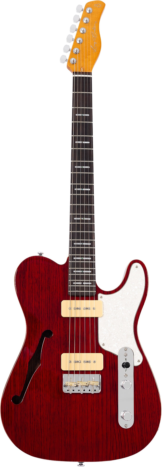Sire 6 String RH Larry Carlton Signature Semi-Hollowbody Guitar – See-Thru Red