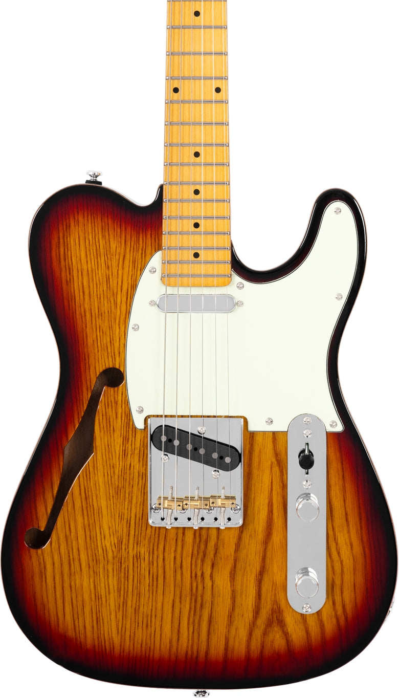 Sire 6 String RH Larry Carlton Signature Semi-Hollowbody Guitar - 3 Tone Sunburst