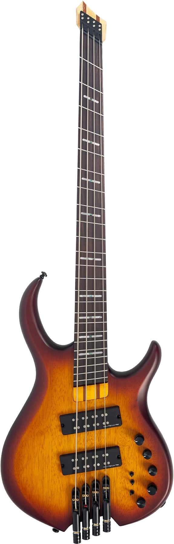 Sire Marcus Miller Signature Headless 4 String RH Electric Bass - Tobacco Sunburst Satin