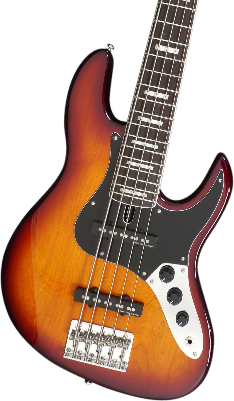 Sire Marcus Miller V5-24 5 String RH Fretless Bass - Tobacco Sunburst