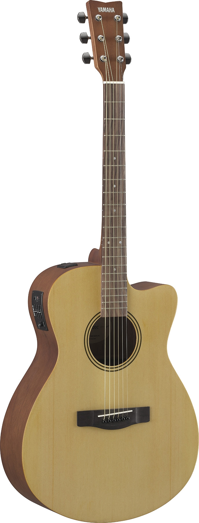 Yamaha FSX400C NS Single Cutaway Concert Style 6 String RH Acoustic Electric Guitar - Natural Satin