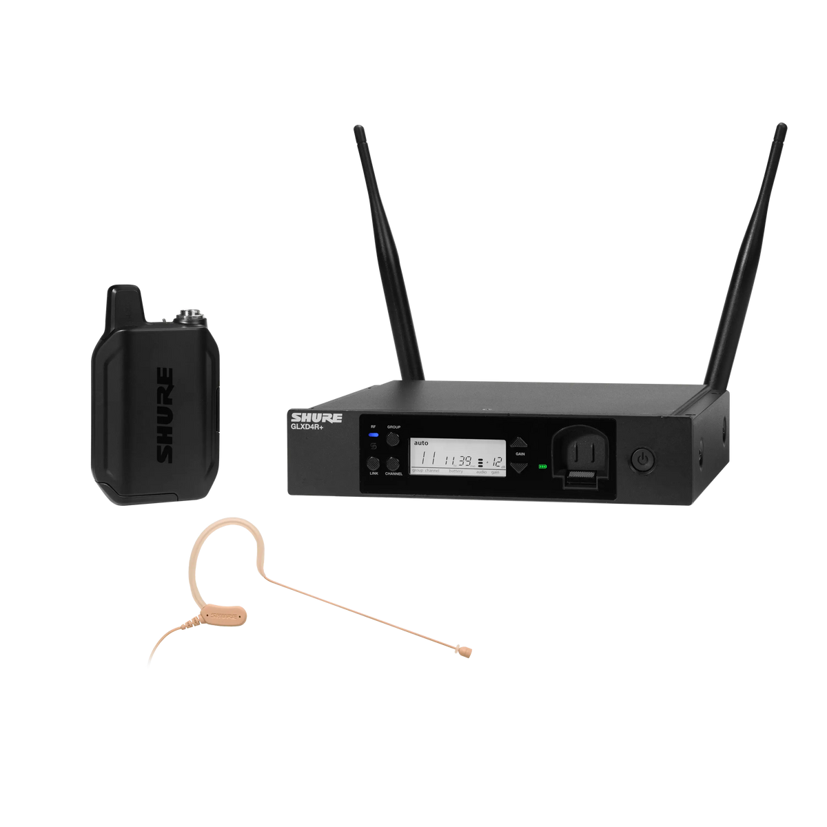 Shure GLXD14R+/MX53-Z3 - Wireless Headset System with MX153T/O Microphone - product view 1